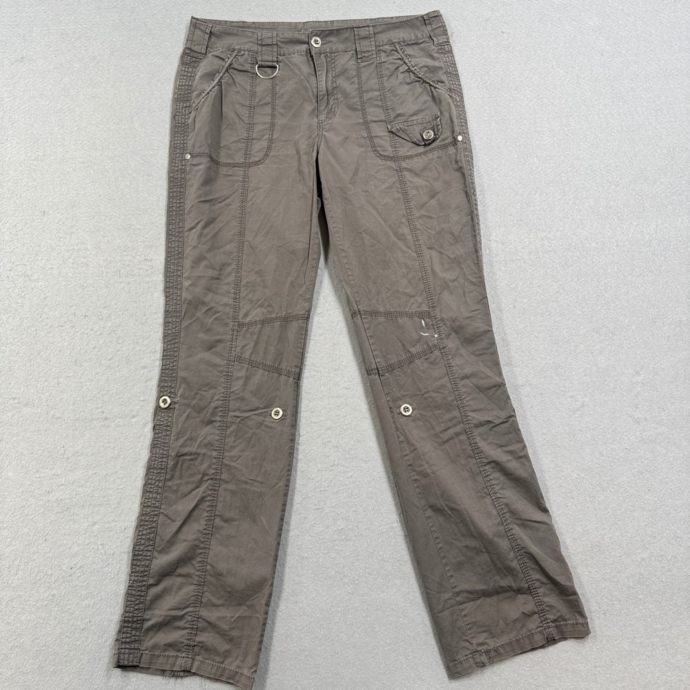 Suko Cargo Pants Women's 10 Gray Straight Leg Utility Hunting Workwear Outdoor